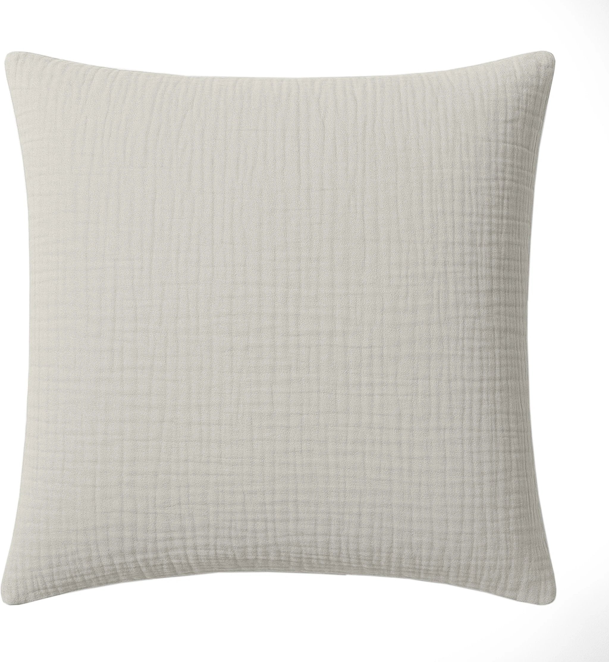 Taie d'oreiller 100% gaze de coton lavé gris glacier by Baton Rouge