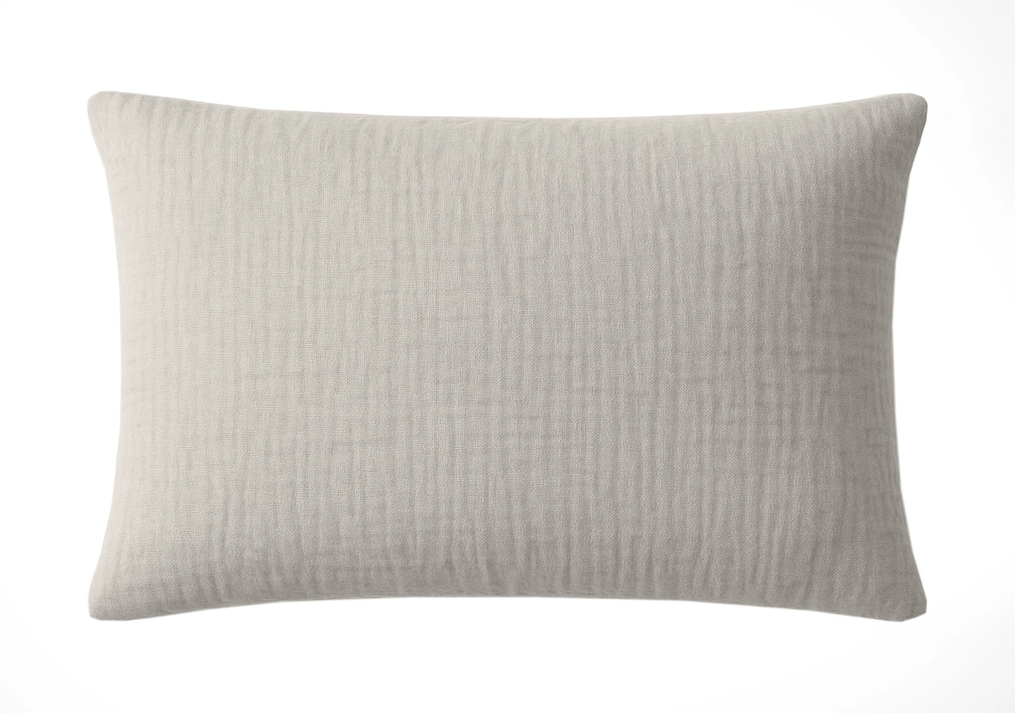 Taie d'oreiller 100% gaze de coton lavé gris glacier by Baton Rouge