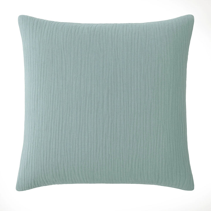Taie d'oreiller 100% gaze de coton lavé bleu givrée by Baton Rouge