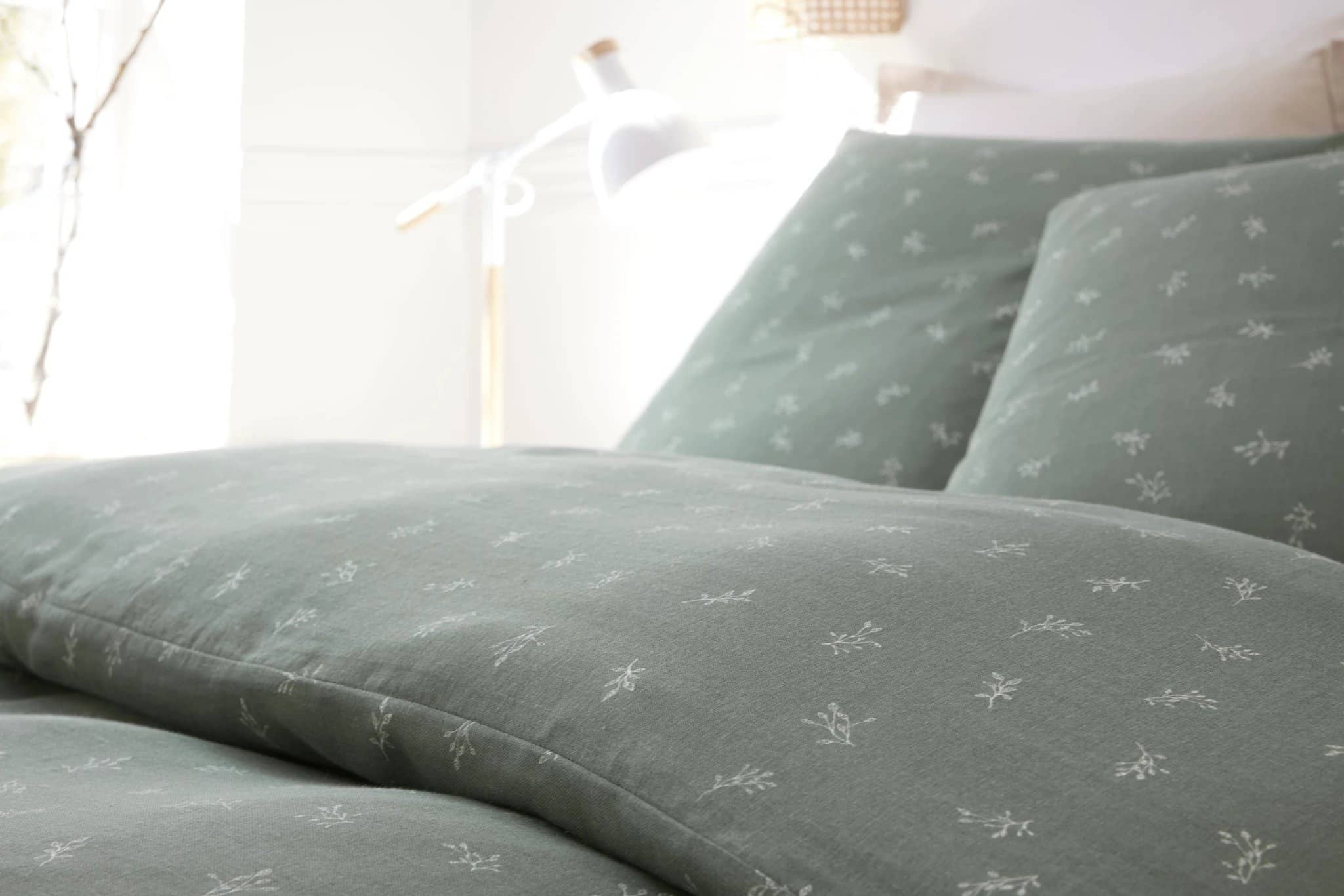 Parure housse de couette 3pcs 100% gaze de coton imprimé celestine by Baton Rouge