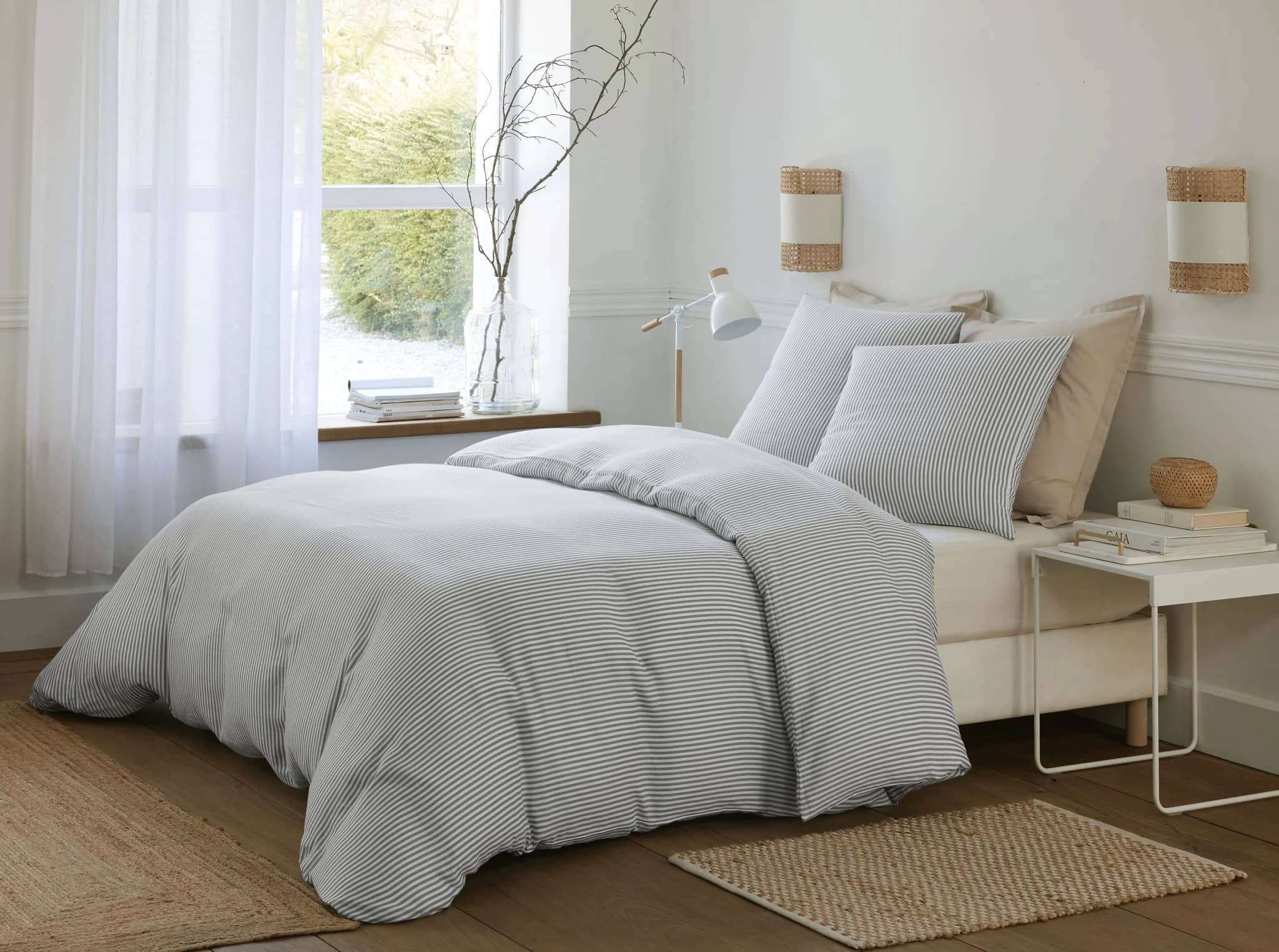 Parure housse de couette 3pcs 100% gaze de coton imprimé laya by Baton Rouge
