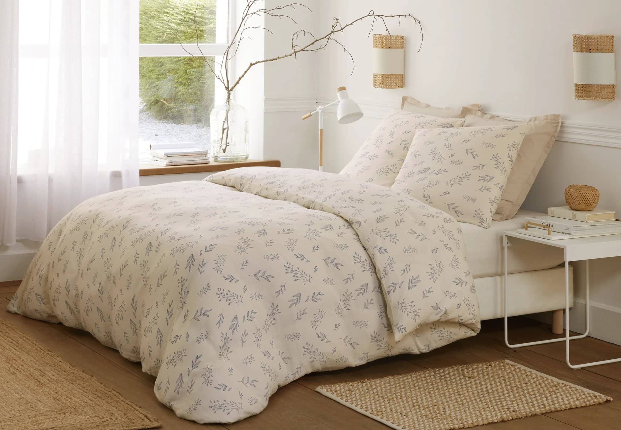 Parure housse de couette 3pcs 100% gaze de coton imprimé liveo by Baton Rouge