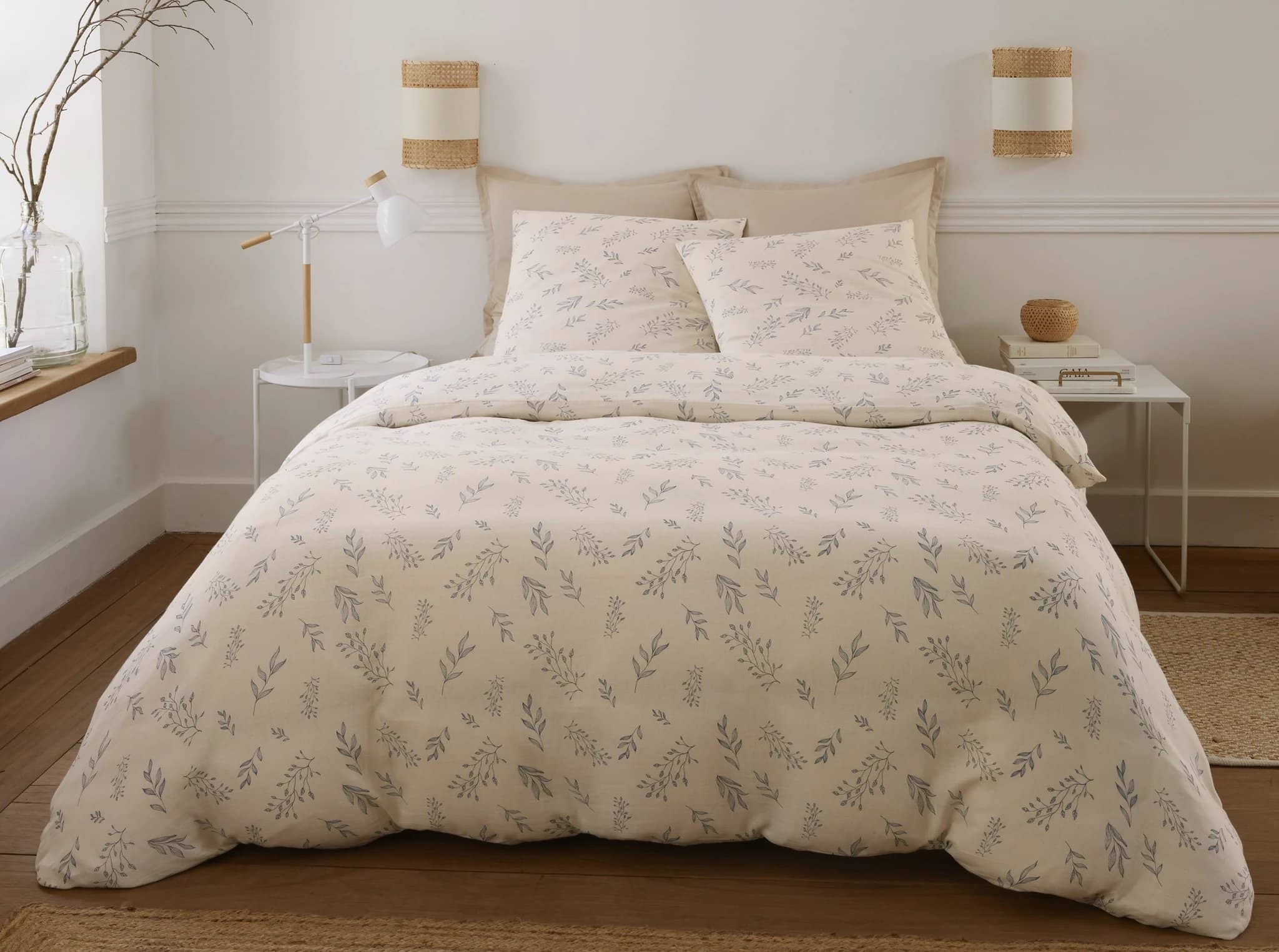 Parure housse de couette 3pcs 100% gaze de coton imprimé liveo by Baton Rouge