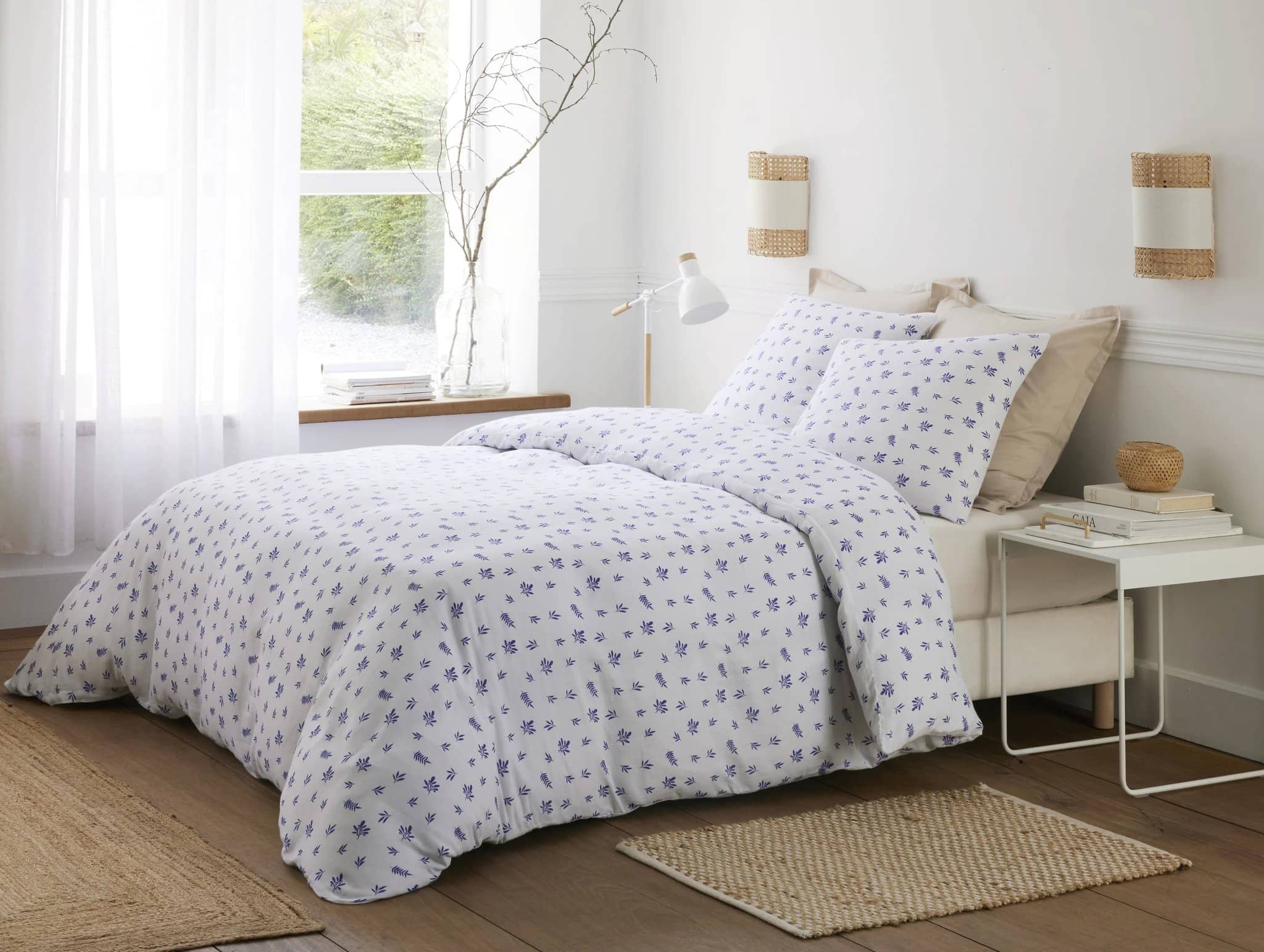 Parure housse de couette 3pcs 100% gaze de coton imprimé louca by Baton Rouge