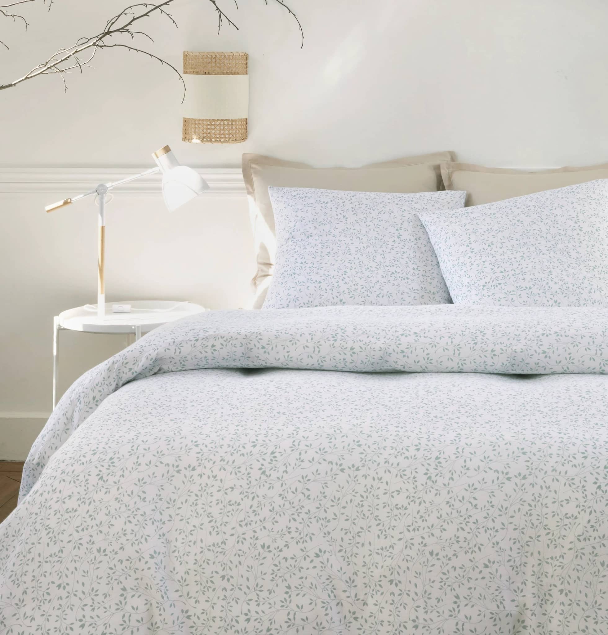 Parure housse de couette 3pcs 100% gaze de coton imprimé murmure by Baton Rouge