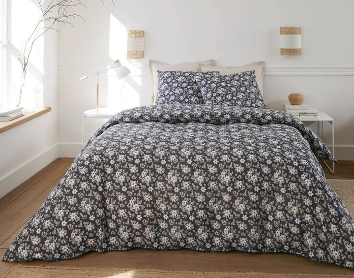 Parure housse de couette 3pcs 100% gaze de coton imprimé sakuria by Baton Rouge