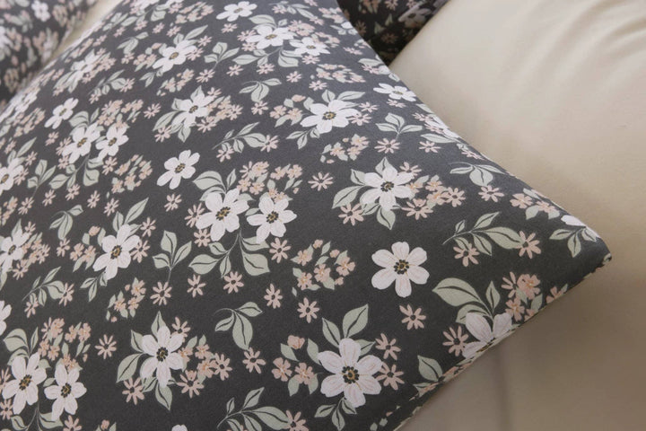 Parure housse de couette 3pcs 100% gaze de coton imprimé sakuria by Baton Rouge