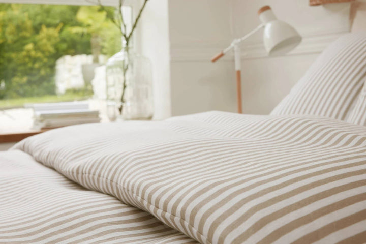 Parure housse de couette 3pcs 100% gaze de coton imprimé sole•s by Baton Rouge
