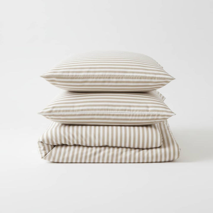 Parure housse de couette 3pcs 100% gaze de coton imprimé sole•s by Baton Rouge