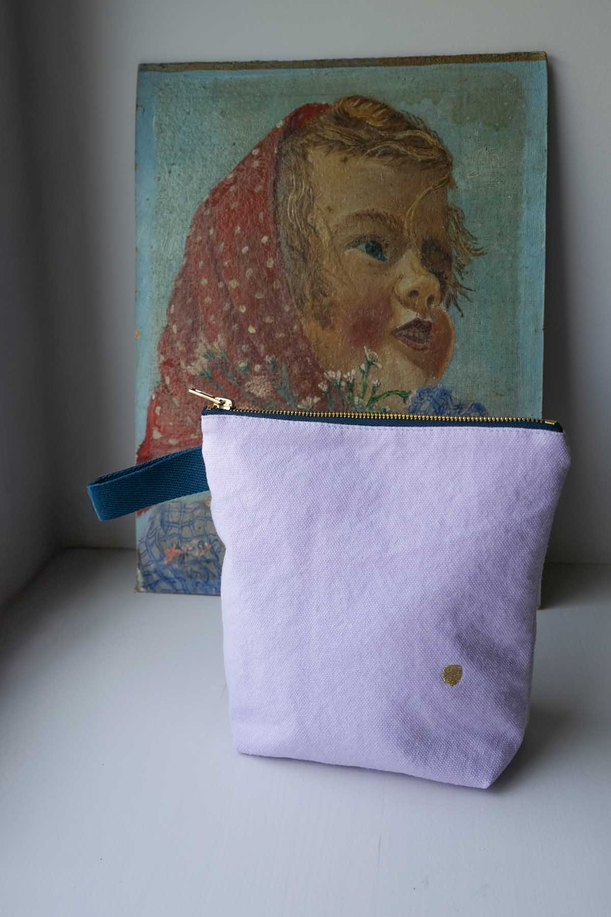 Trousse de toilette Iona Lilas 18 x 22 x 8 La Cerise sur le Gâteau