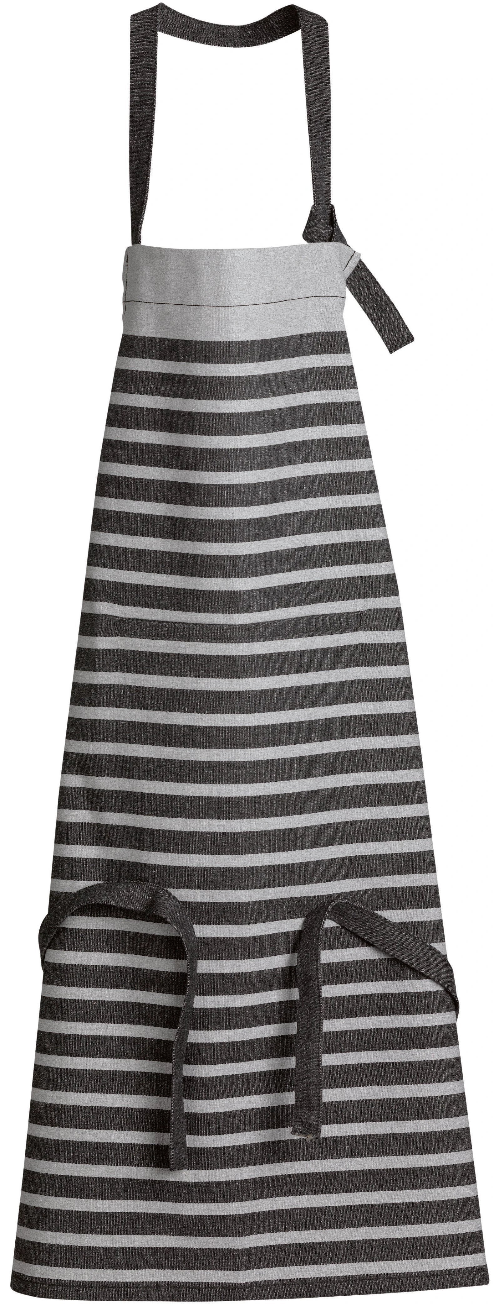 Tablier de cuisine recyclé Tilio Noir/gris 72 x 90 by Winkler