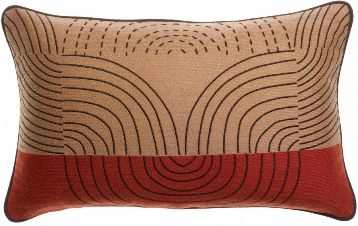 Coussin brodé Etna by Vivaraise