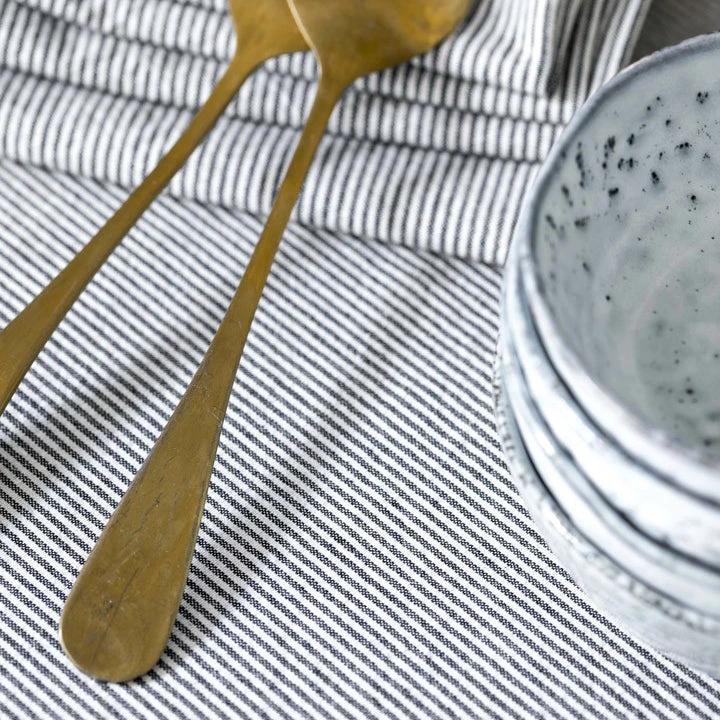 Lot de 2 serviettes de table Finette Caviar by La Cerise sur le Gâteau