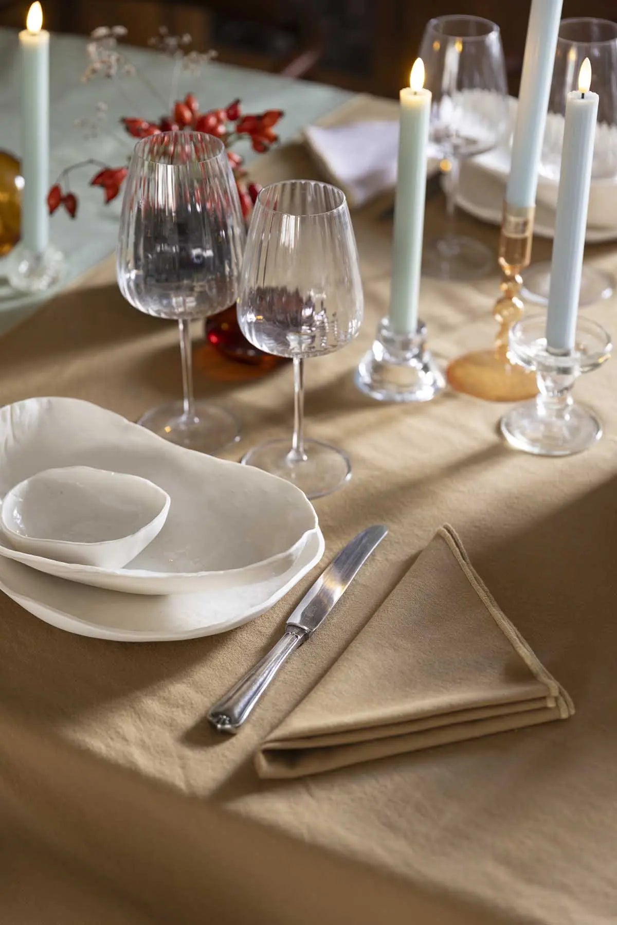 Serviette de table recyclée Grace by Winkler