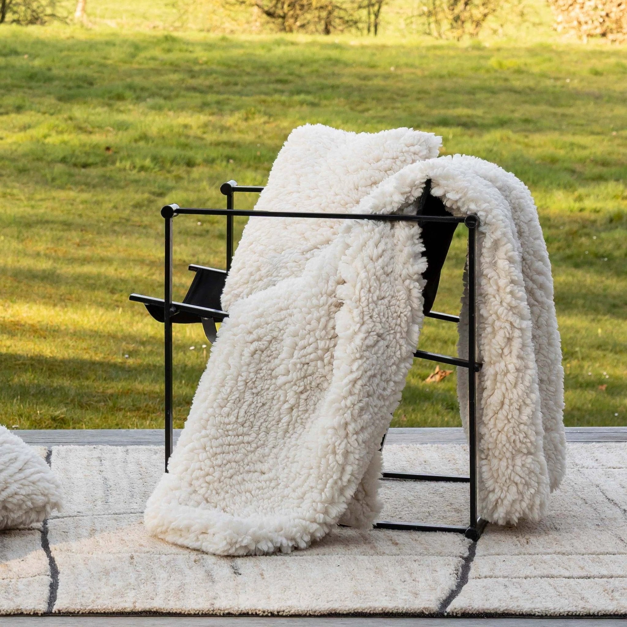 Plaid Noam Neige 140 x 180 by Vivaraise