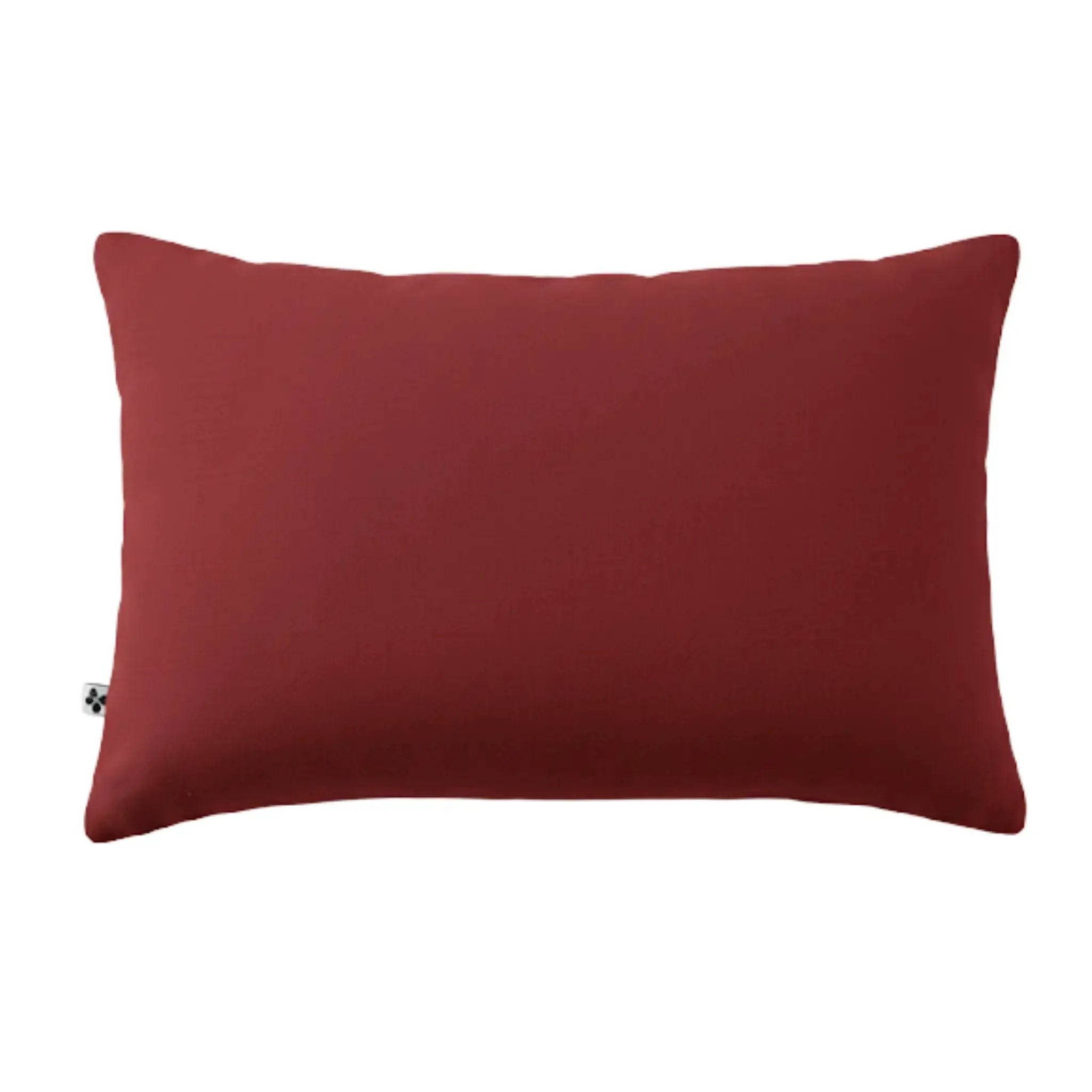 Taie d'oreiller 80 x 80 cm Gaze de coton unie GAÏA Lie de vin by L'effet papillon