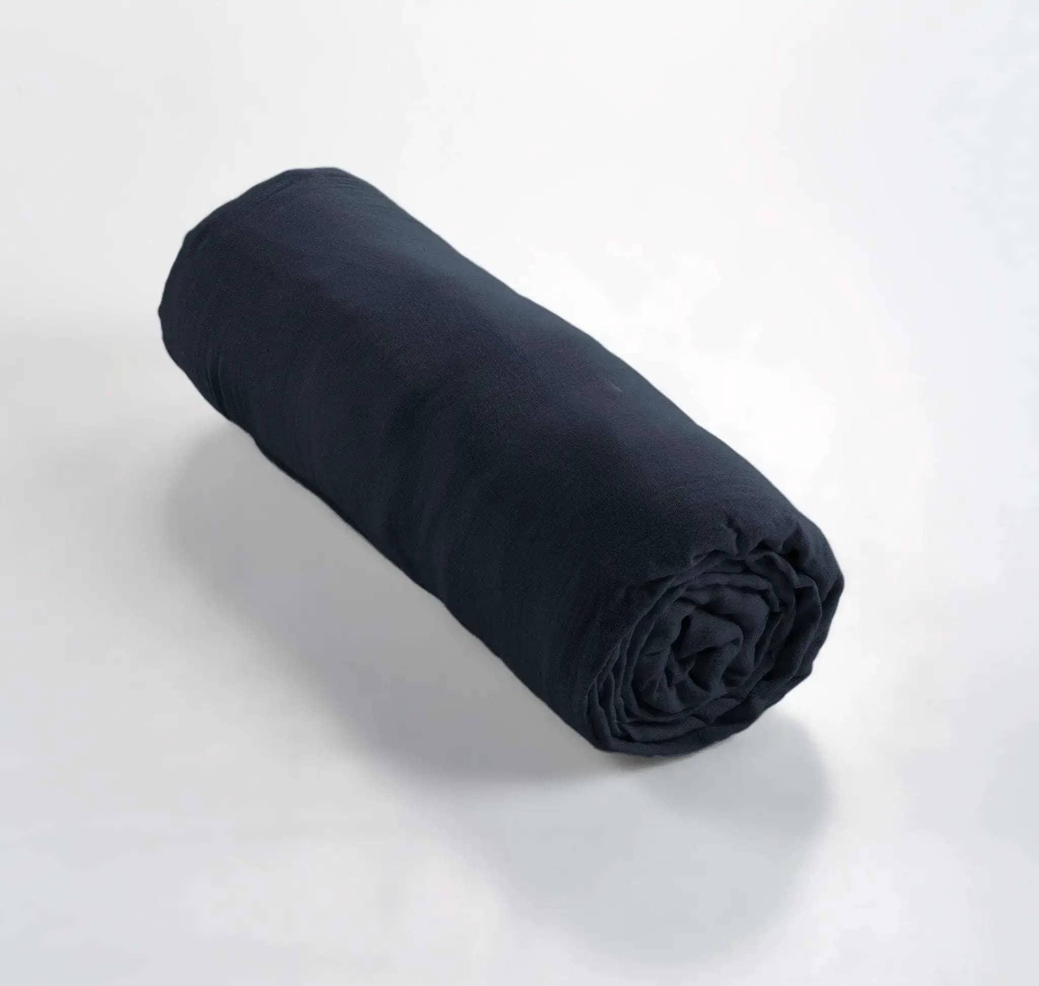 Drap housse Gaze de coton unie GAÏA Minuit by L'effet papillon