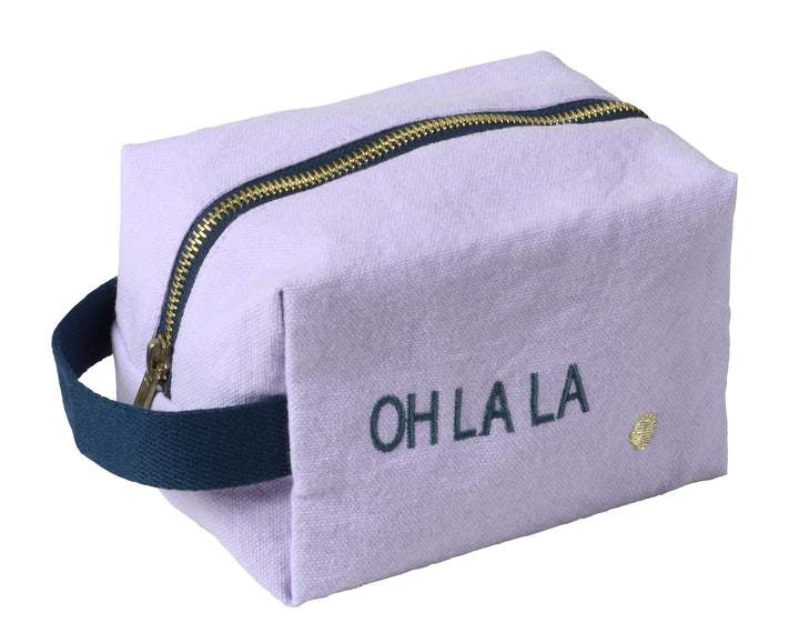 Trousse cube Ohlala Lilas 10 x 16 x 10 La Cerise sur le Gâteau