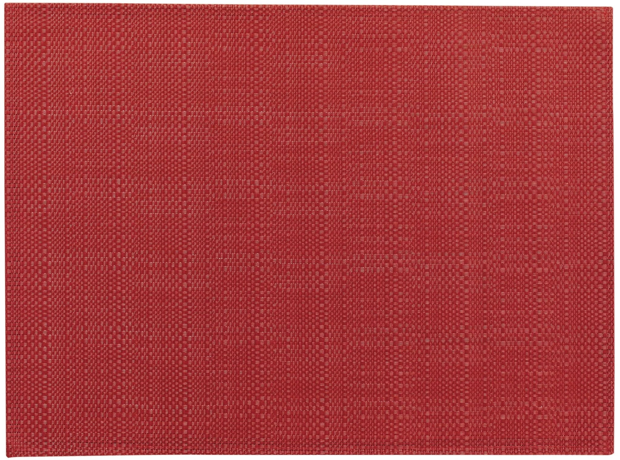 Set de table PVC tissé rouge de Winkler avec texture résistante et finition élégante