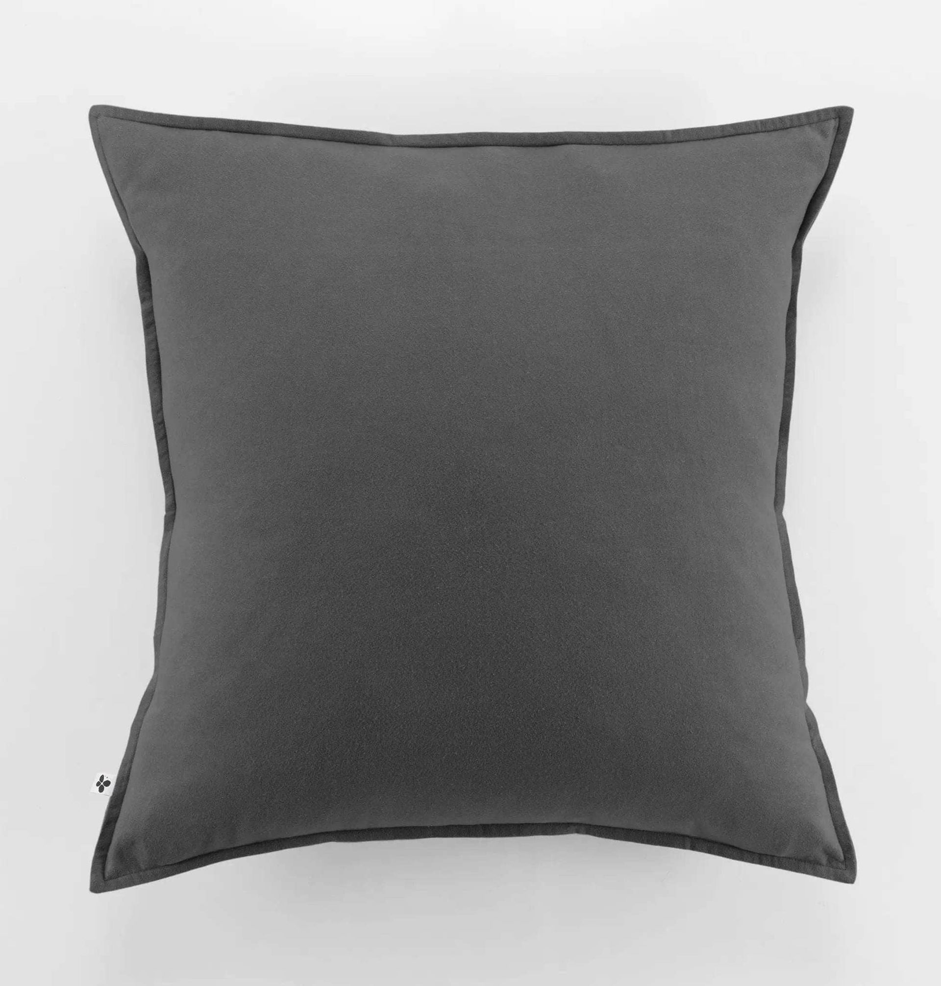 Taie d'oreiller 63 x 63 cm Flanelle unie CANDICE Orage by L'effet papillon