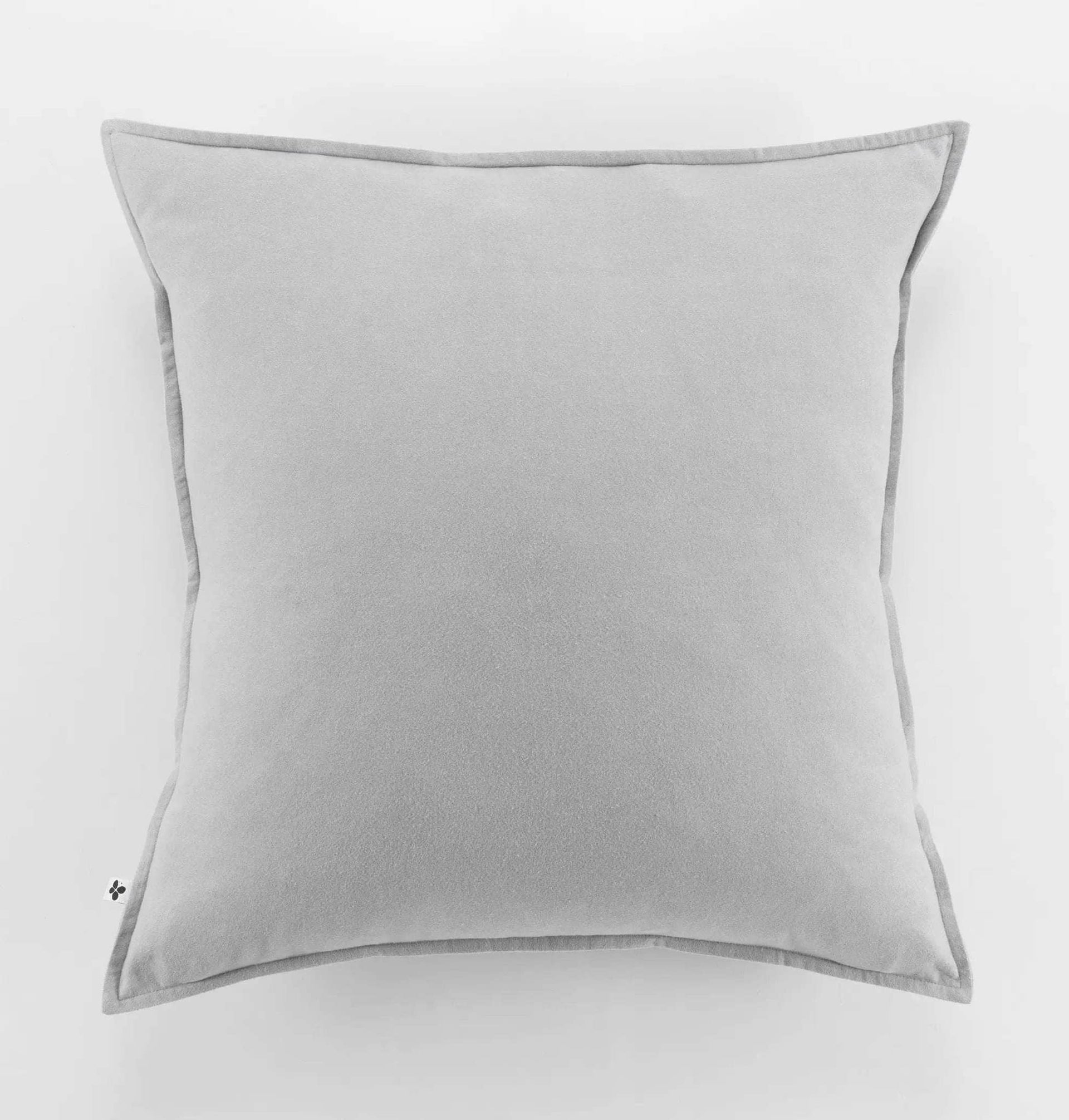 Taie d'oreiller 63 x 63 cm Flanelle unie CANDICE Brume by L'effet papillon