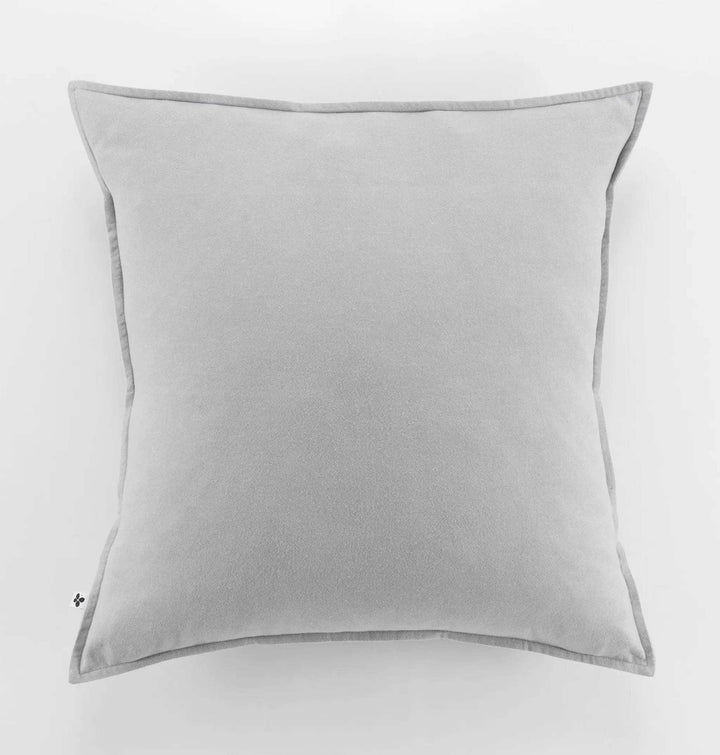 Taie d'oreiller 63 x 63 cm Flanelle unie CANDICE Brume by L'effet papillon