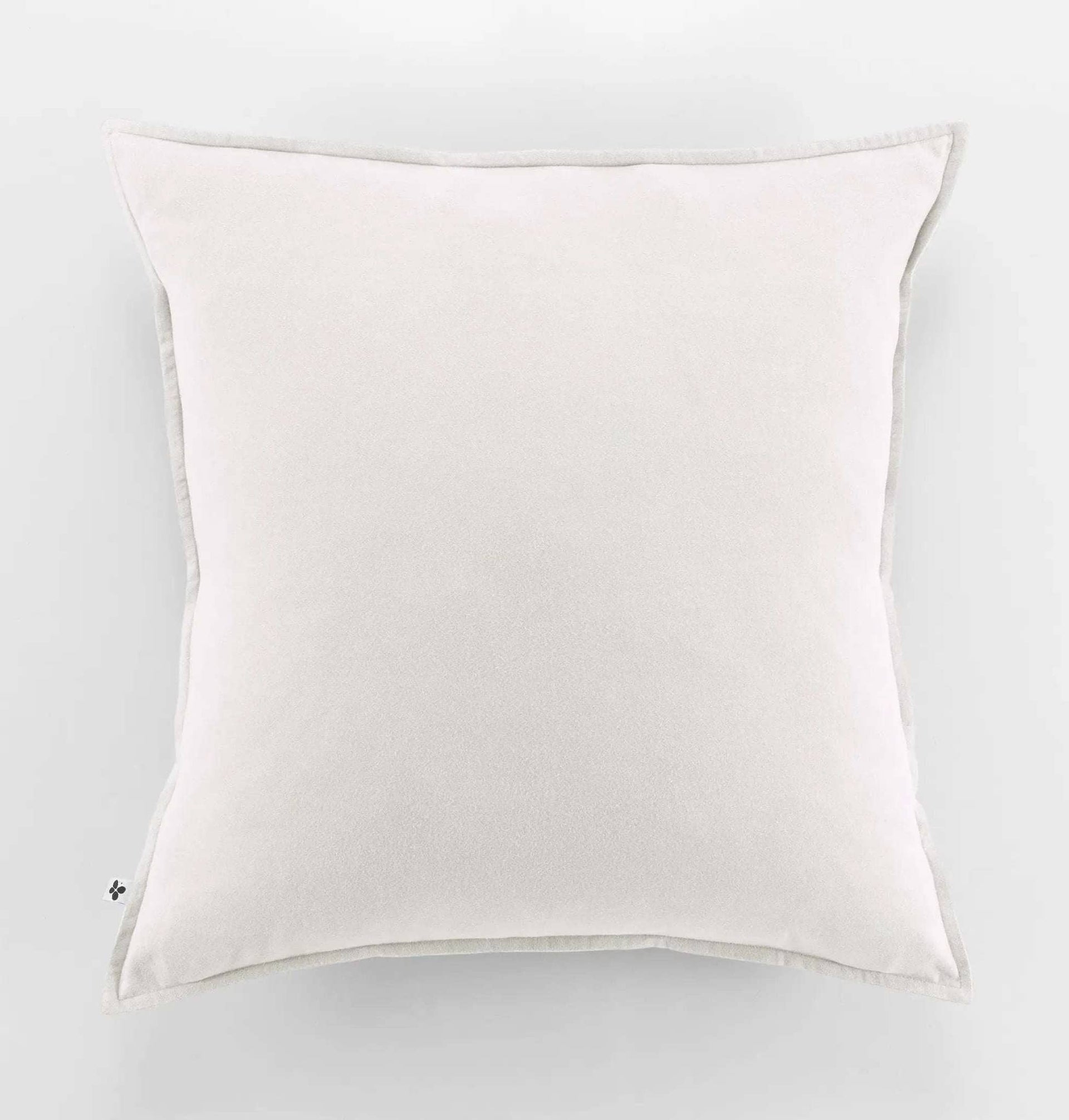 Taie d'oreiller 63 x 63 cm Flanelle unie CANDICE Neige by L'effet papillon