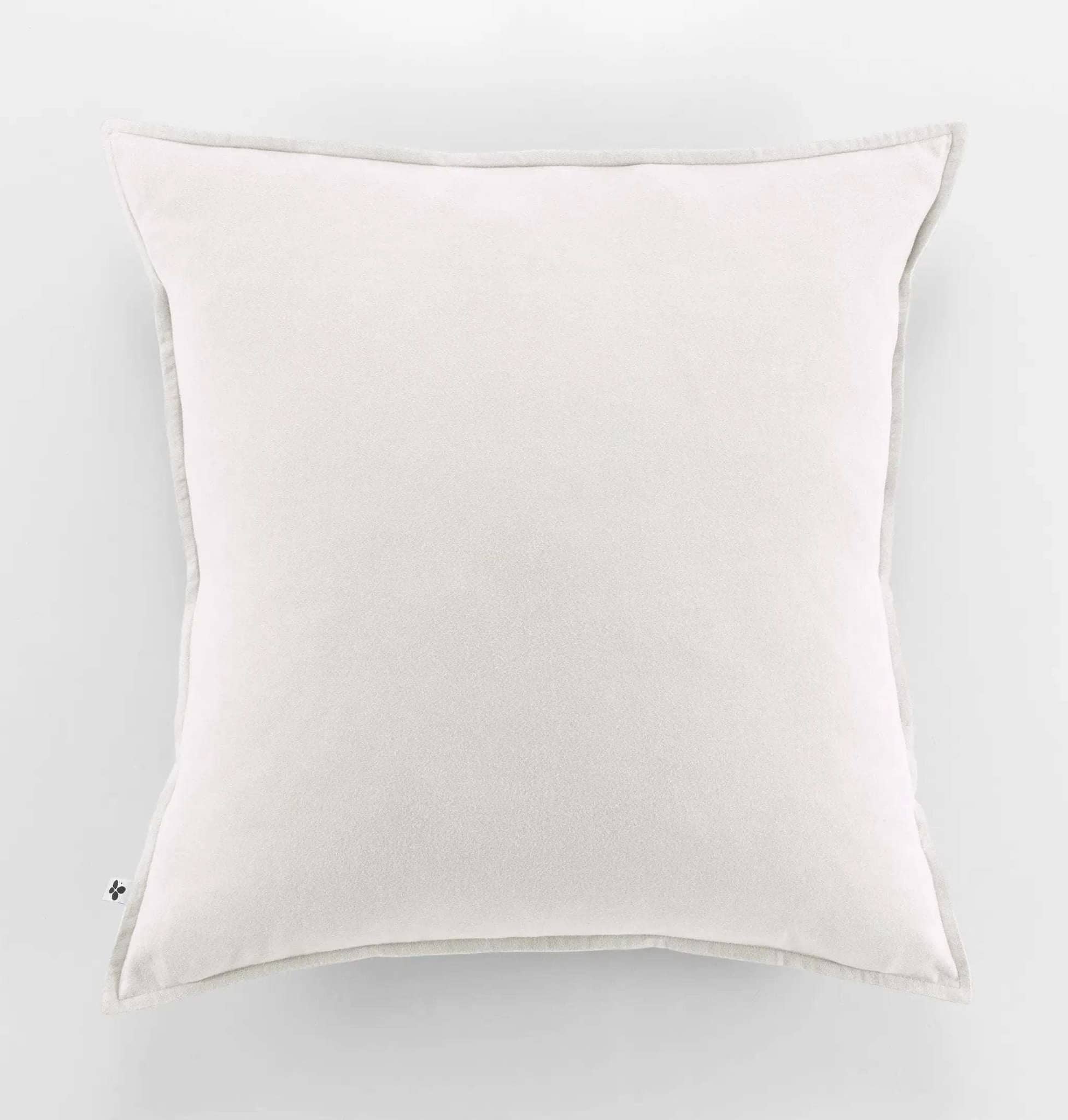 Taie d'oreiller 63 x 63 cm Flanelle unie CANDICE Neige by L'effet papillon