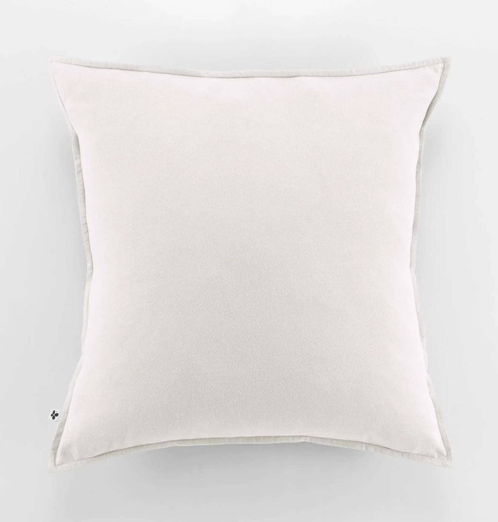Taie d'oreiller 63 x 63 cm Flanelle unie CANDICE Neige by L'effet papillon