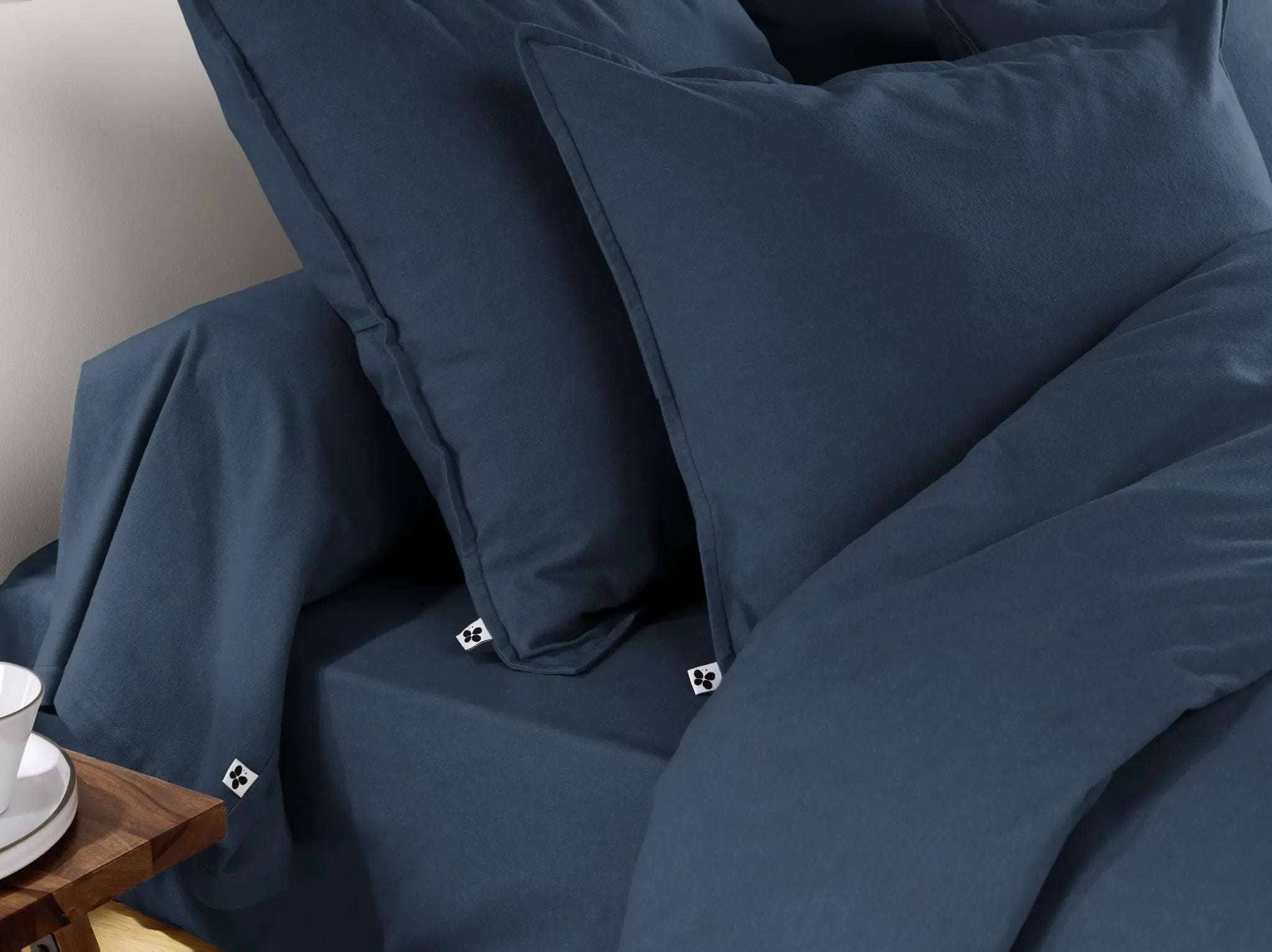 Taie d'oreiller 63 x 63 cm Flanelle unie CANDICE Nuit by L'effet papillon