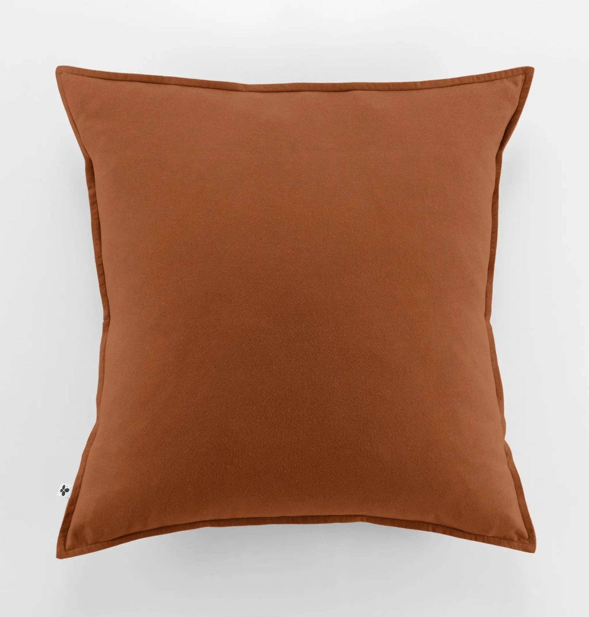 Taie d'oreiller 63 x 63 cm Flanelle unie CANDICE Tomette by L'effet papillon