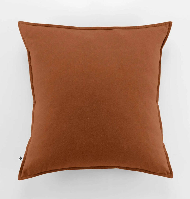 Taie d'oreiller 63 x 63 cm Flanelle unie CANDICE Tomette by L'effet papillon