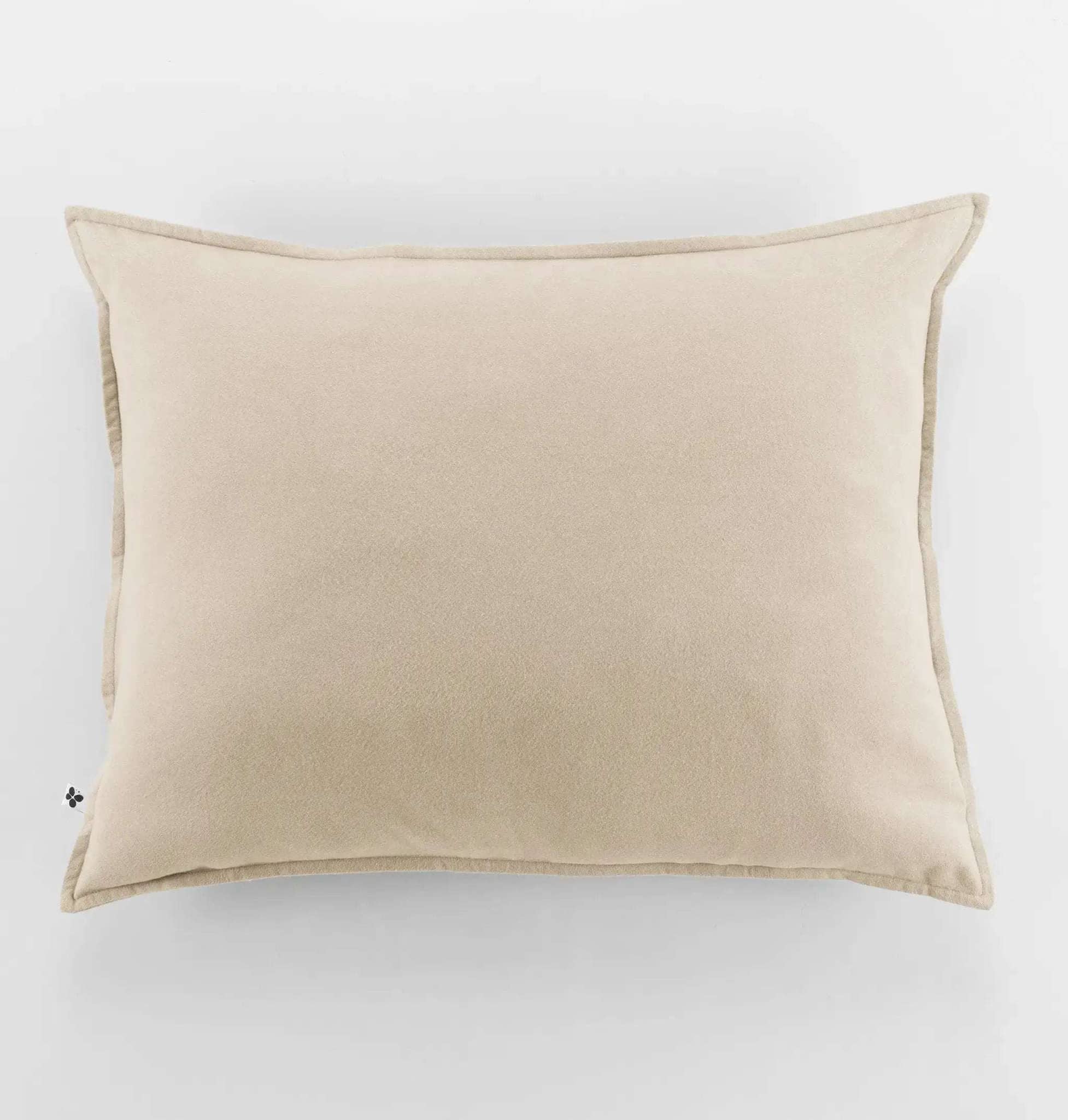 Taie d'oreiller Flanelle unie CANDICE Sable by L'effet papillon