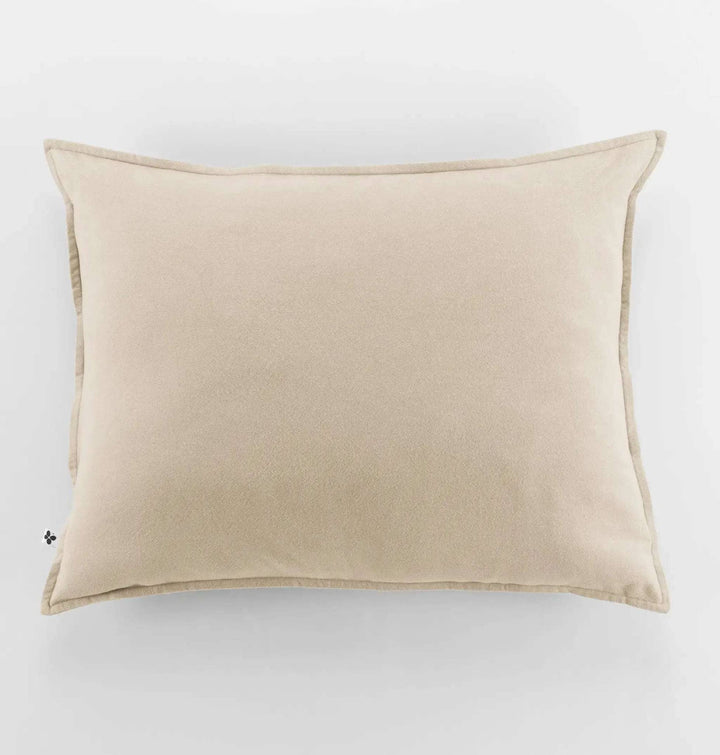 Taie d'oreiller Flanelle unie CANDICE Sable by L'effet papillon