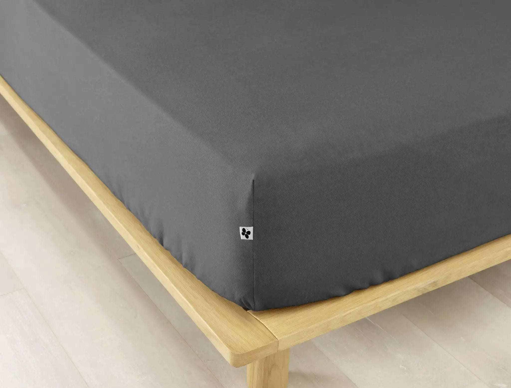 Drap housse Flanelle unie CANDICE Orage by L'effet papillon