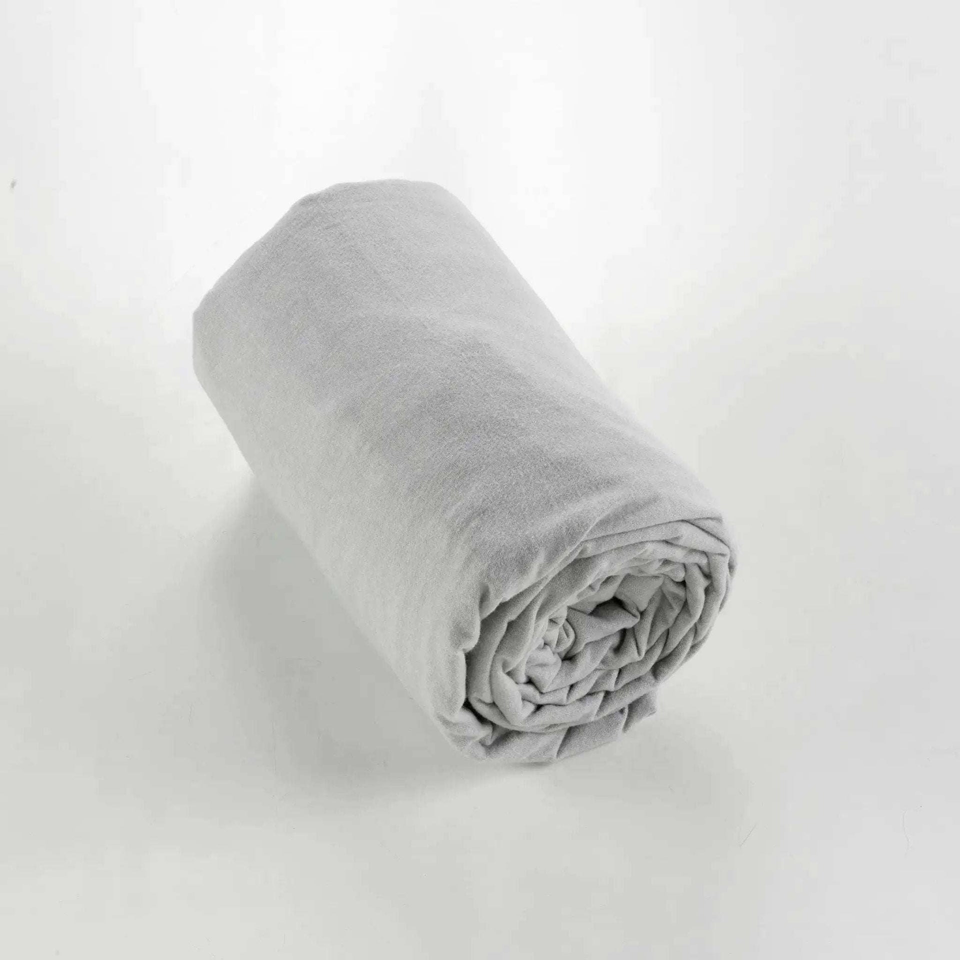 Drap housse Flanelle unie CANDICE Brume by L'effet papillon