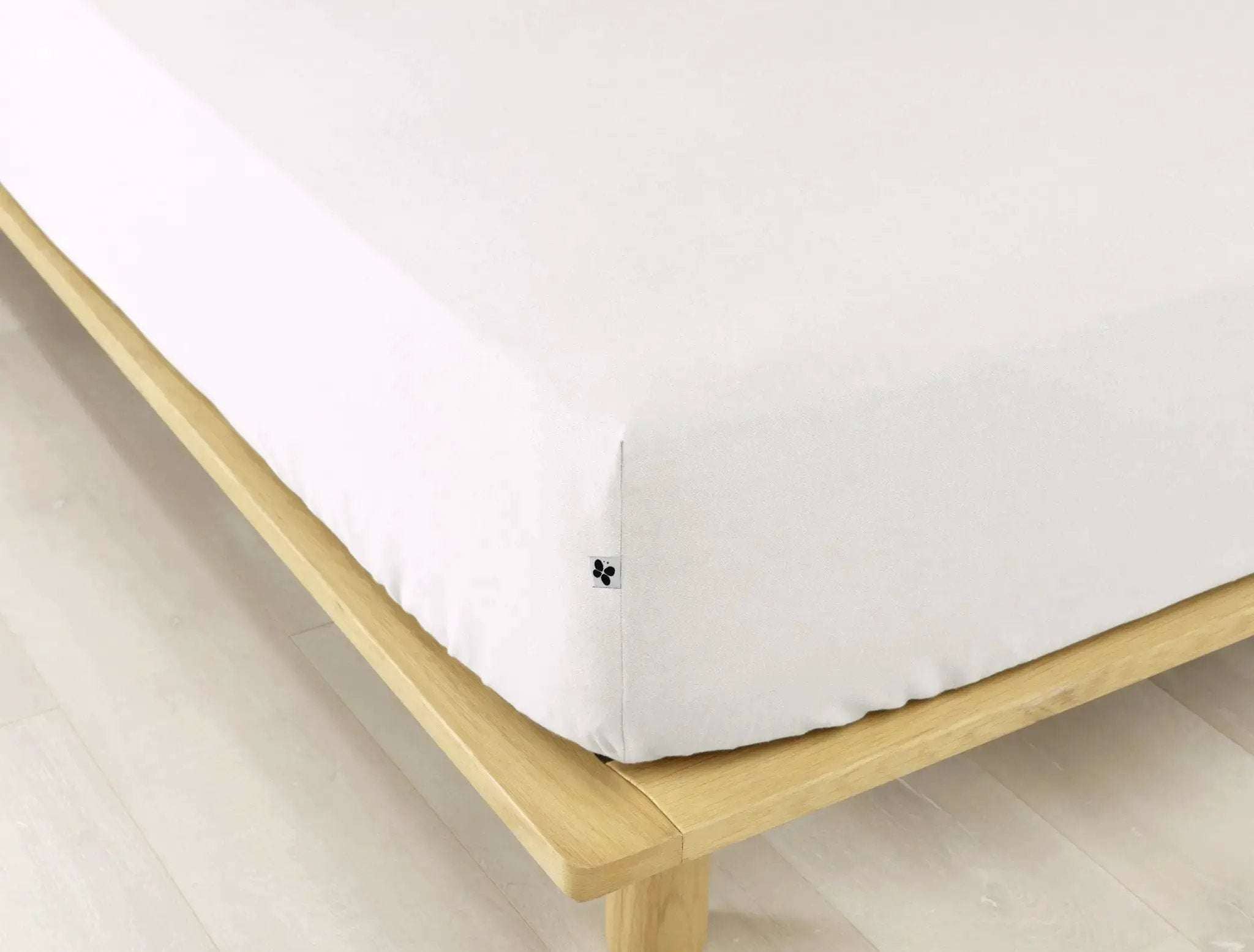 Drap housse Flanelle unie CANDICE Neige by L'effet papillon