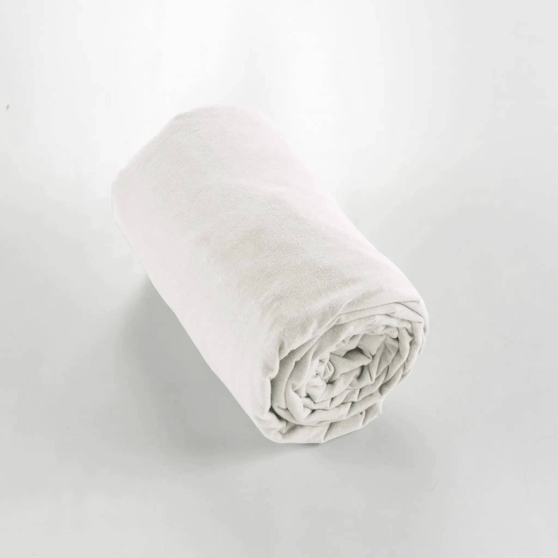 Drap housse Flanelle unie CANDICE Neige by L'effet papillon