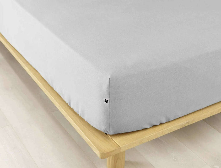 Drap housse Flanelle unie CANDICE Brume by L'effet papillon