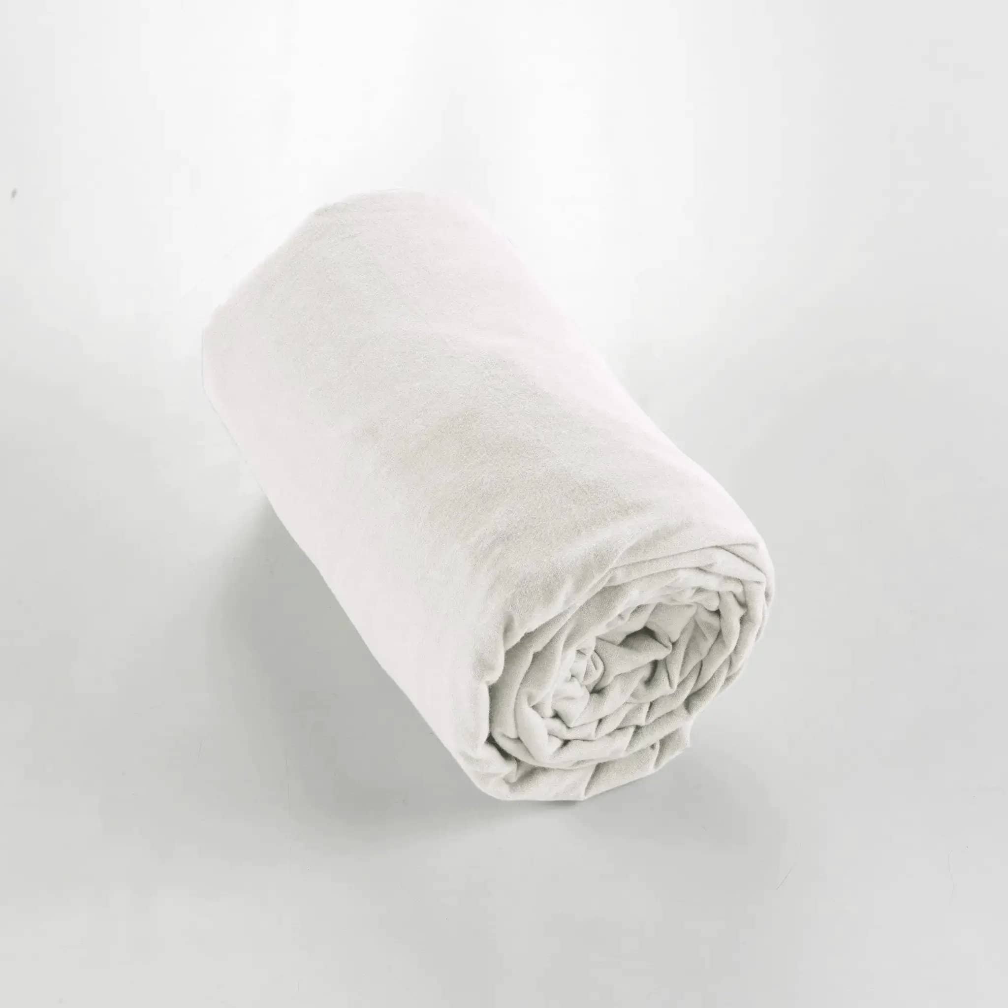 Drap housse Flanelle unie CANDICE Neige by L'effet papillon