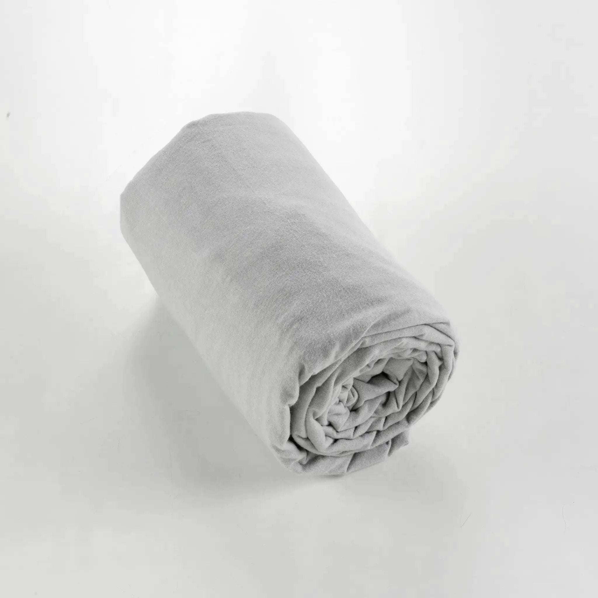 Drap housse Flanelle unie CANDICE Brume by L'effet papillon