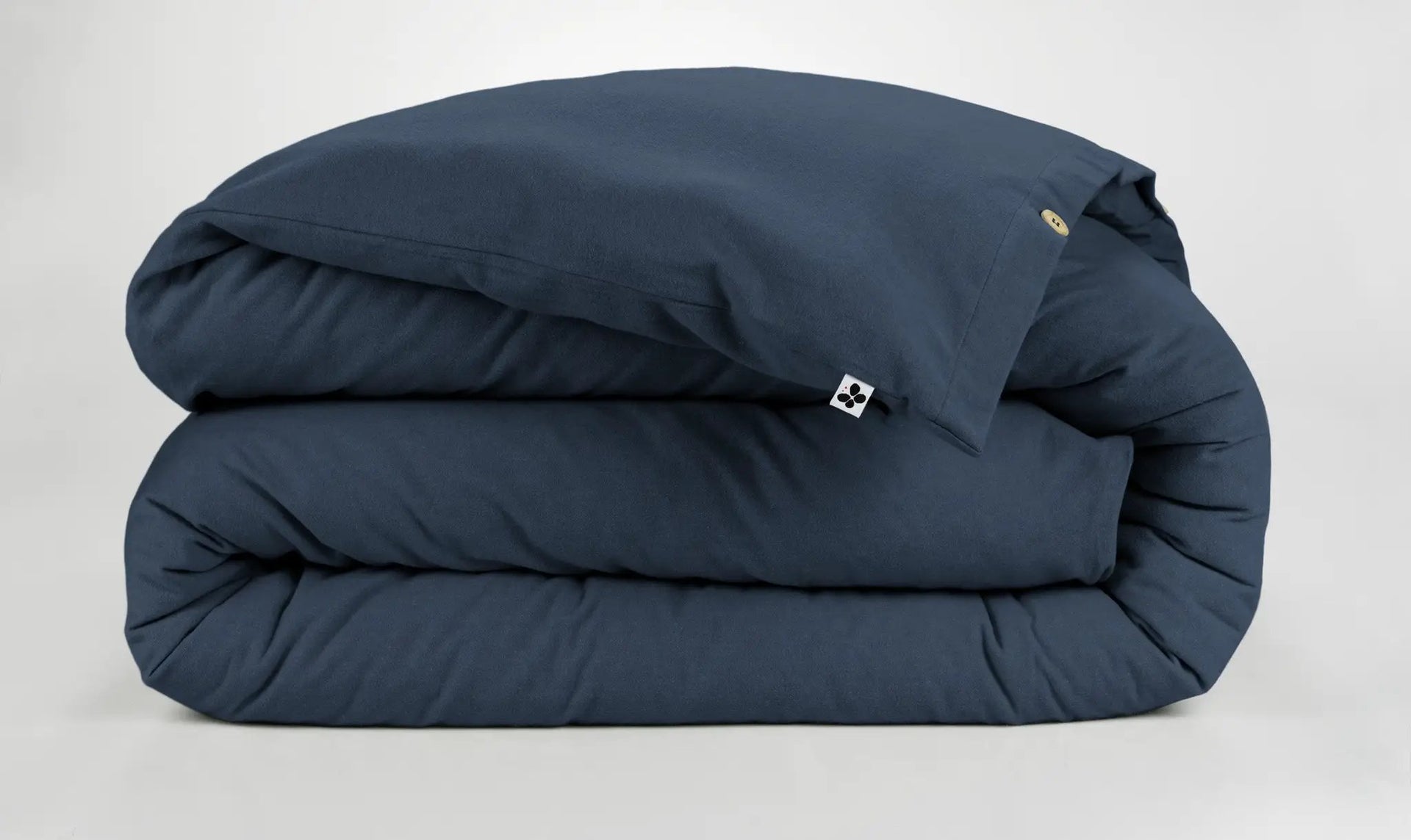 Housse de couette 140 x 200 cm Flanelle unie CANDICE Nuit by L'effet papillon