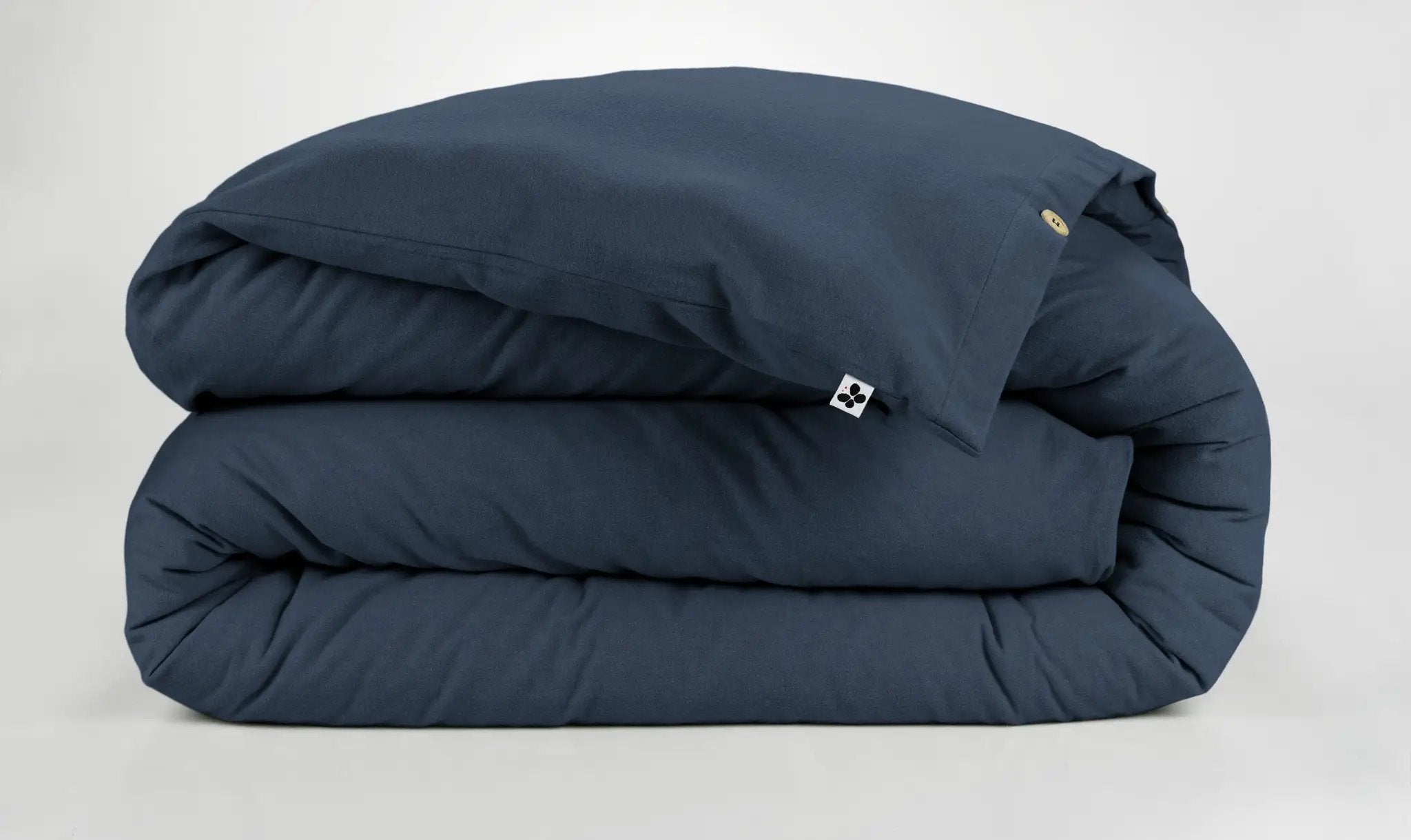 Housse de couette 140 x 200 cm Flanelle unie CANDICE Nuit by L'effet papillon