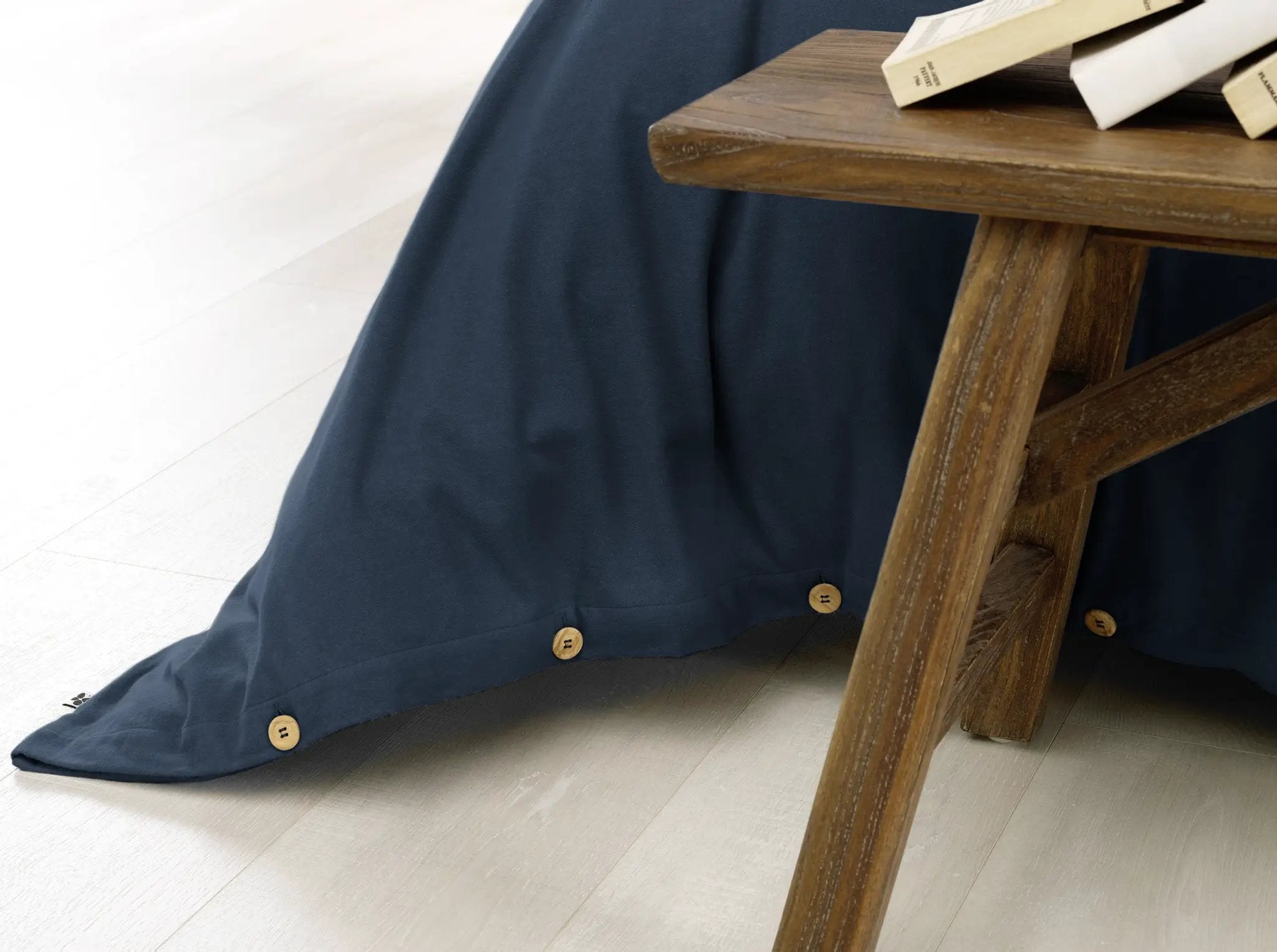 Housse de couette 140 x 200 cm Flanelle unie CANDICE Nuit by L'effet papillon