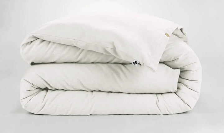Housse de couette Flanelle unie CANDICE Neige by L'effet papillon