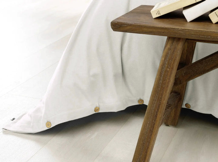 Housse de couette Flanelle unie CANDICE Neige by L'effet papillon