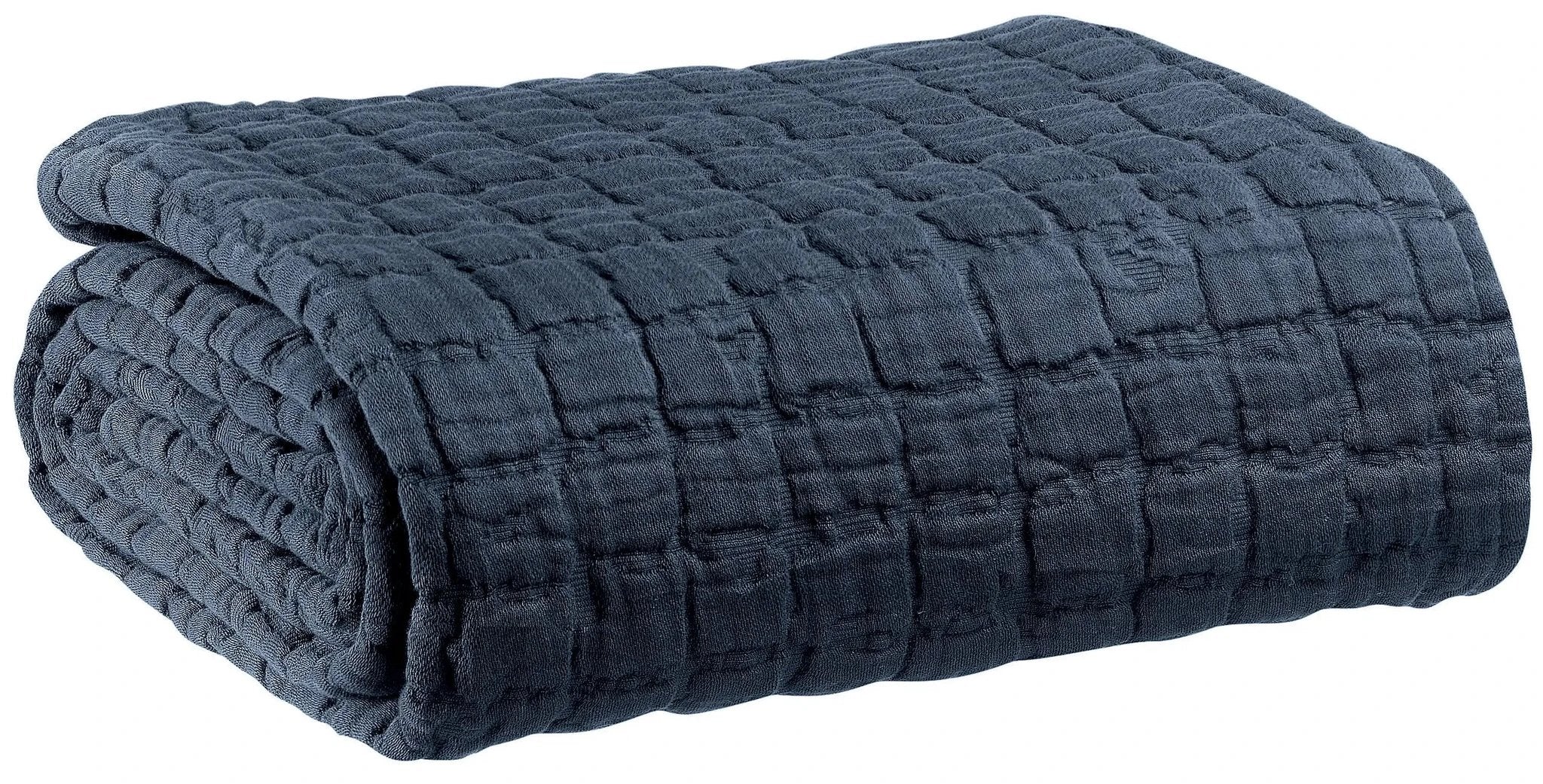 Plaid stonewashed Swami 130 x 200 by Vivaraise