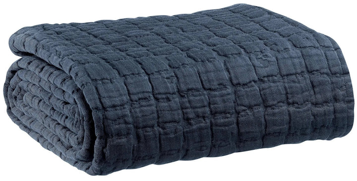 Plaid stonewashed Swami 130 x 200 by Vivaraise