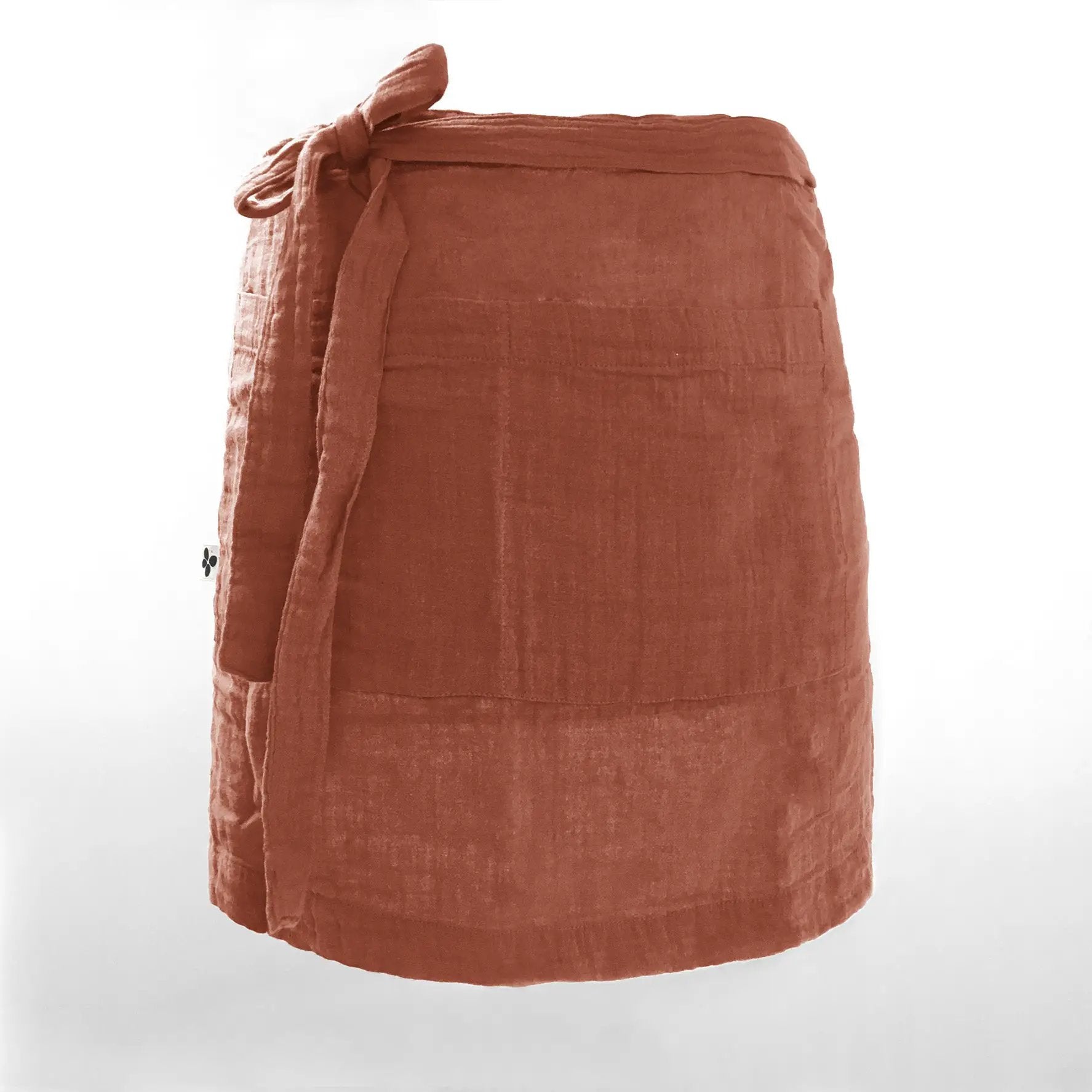 Tablier serveur 45 x 80 cm Gaze de coton unie GAÏA Terracotta by L'effet papillon