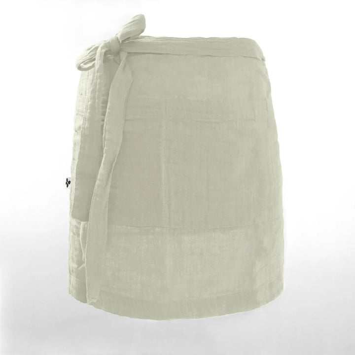 Tablier serveur 45 x 80 cm Gaze de coton unie GAÏA Vert d'eau by L'effet papillon